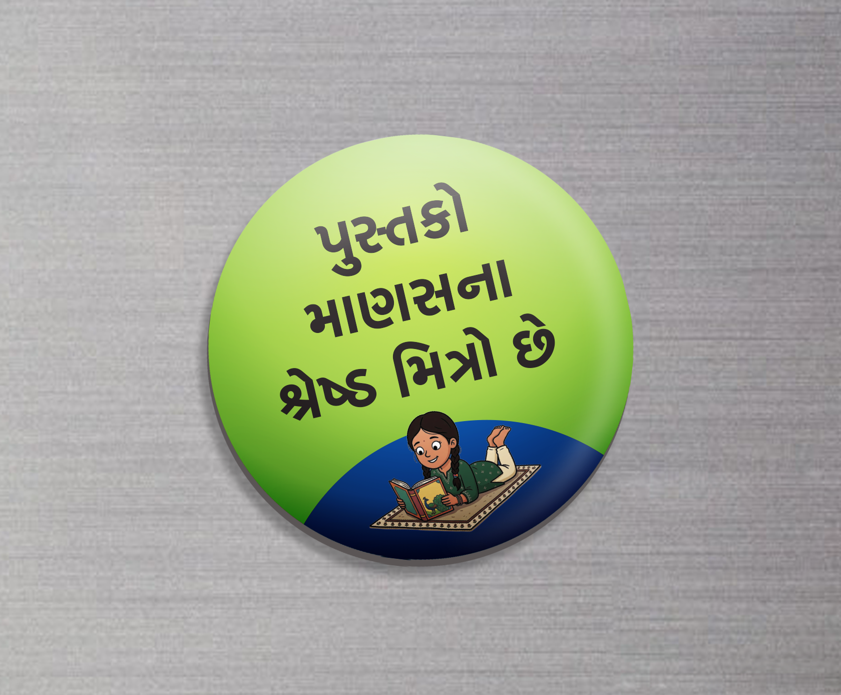 Round Fridge Magnet 2