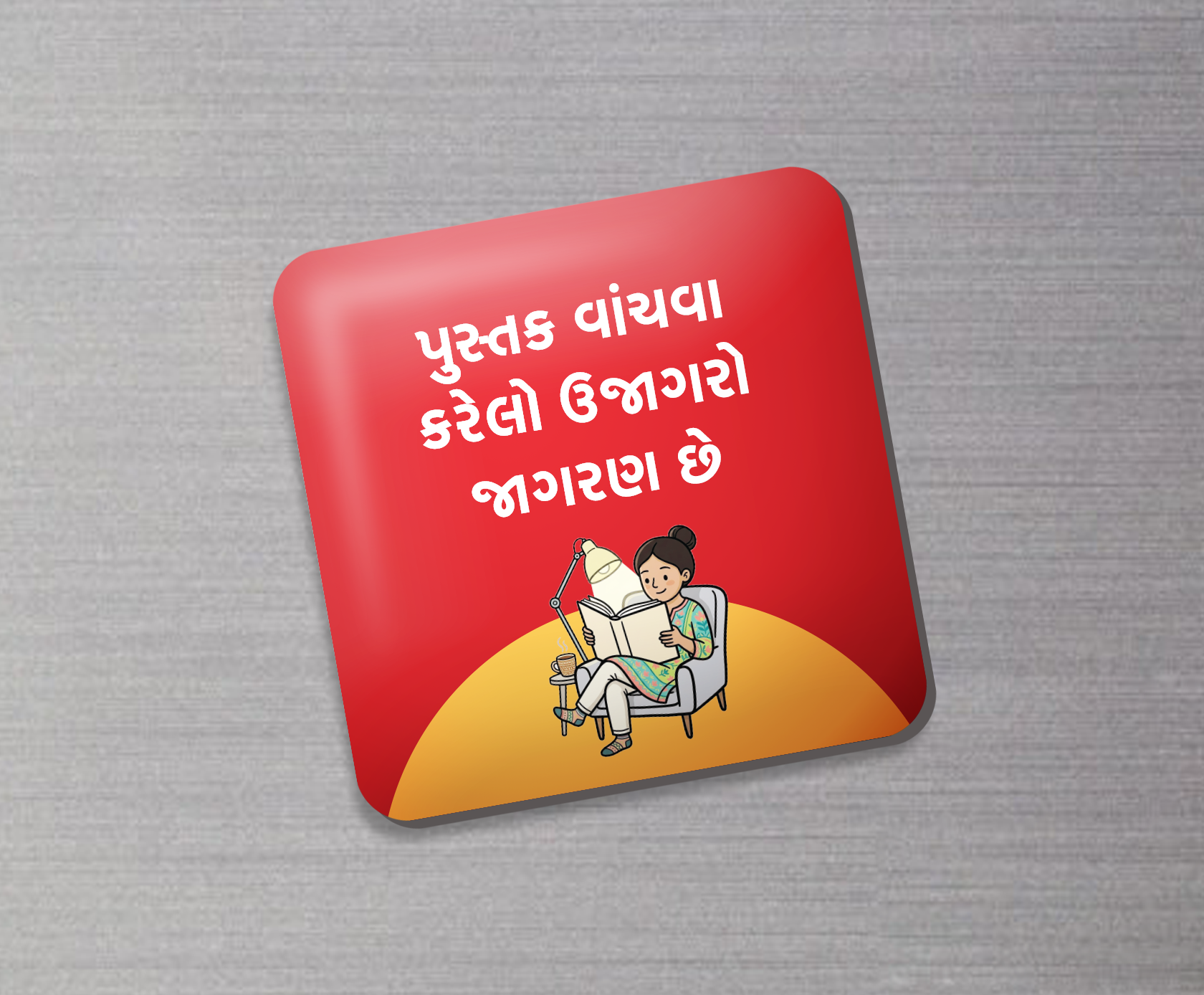 Square Fridge Magnet 4